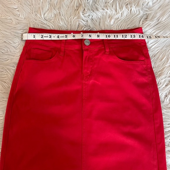 Inherit | Red | Remi | Midi Skirt - Picture 6 of 12